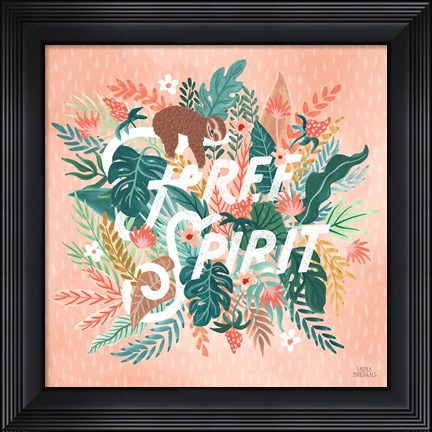 Framed Jungle Hangout IV Print