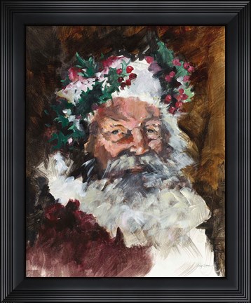 Framed Father Christmas Print