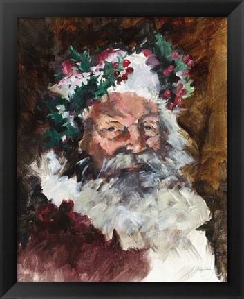 Framed Father Christmas Print