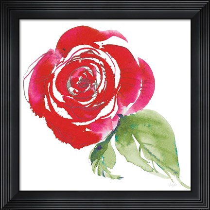 Framed Bold Roses III Print