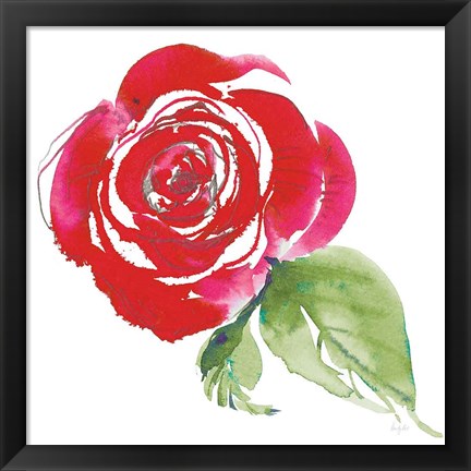 Framed Bold Roses III Print