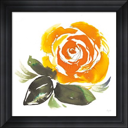 Framed Bold Roses II Print