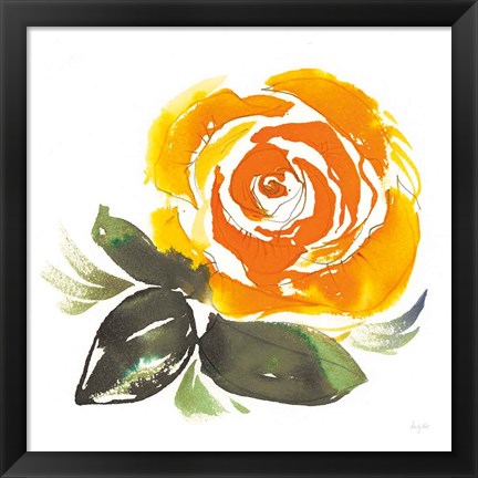 Framed Bold Roses II Print