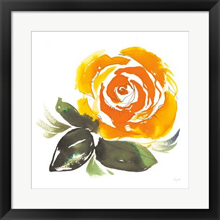 Framed Bold Roses II Print