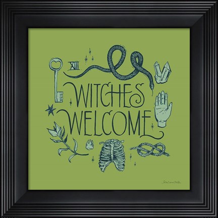 Framed Something Wicked V Print