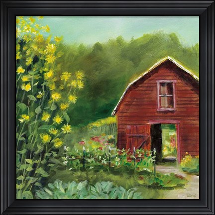 Framed Kelly Way Barn Print