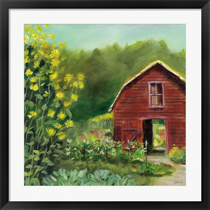 Framed Kelly Way Barn Print