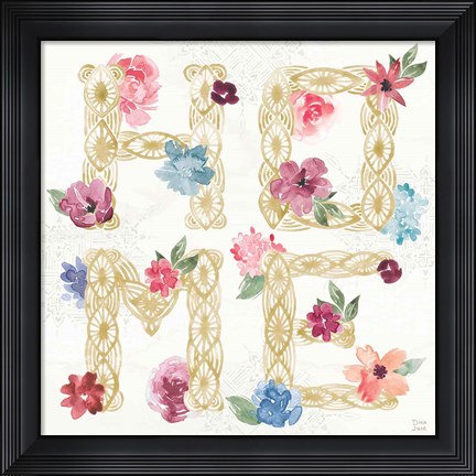 Framed Naturally Inspired VII Print