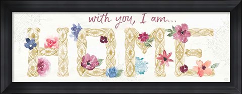 Framed Naturally Inspired V Print