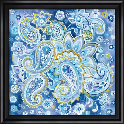 Framed Regal Paisley Print