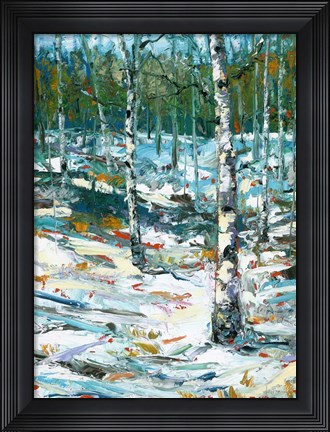 Framed Blue Winter Print