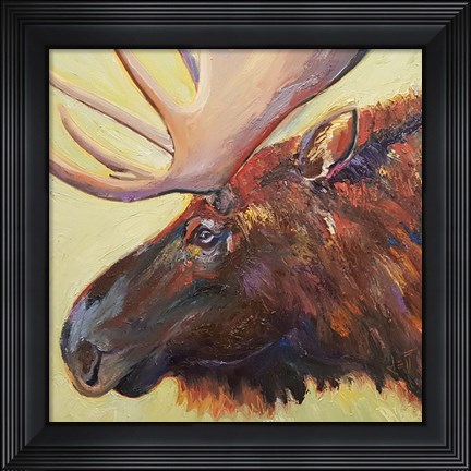 Framed Chocolate Moose Print