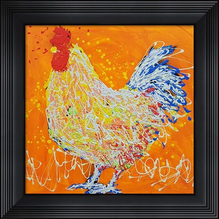 Framed Elmer The Rooster Print