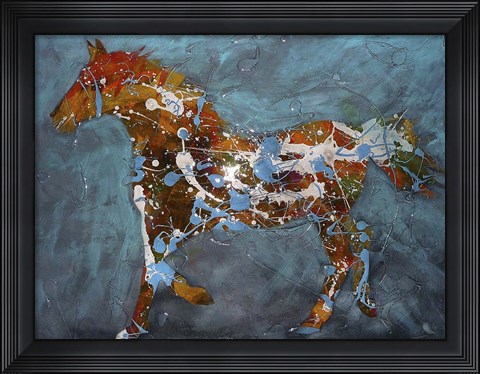 Framed Speckled Pony Print