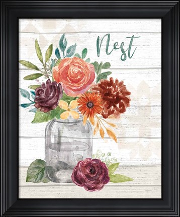 Framed Flower Fest VI Print