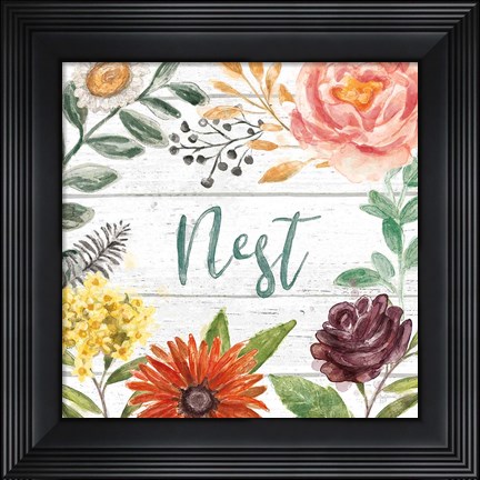 Framed Flower Fest III Print