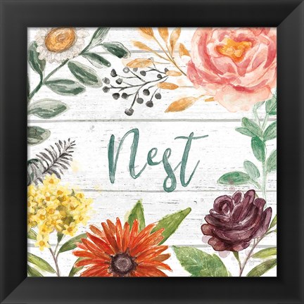 Framed Flower Fest III Print