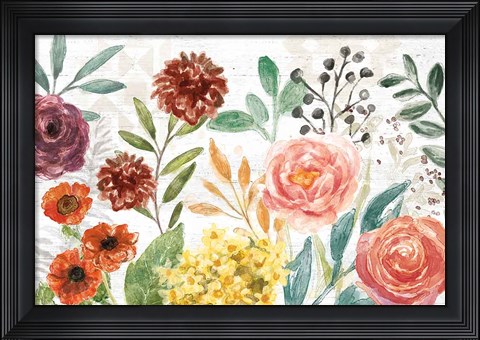 Framed Flower Fest I Print