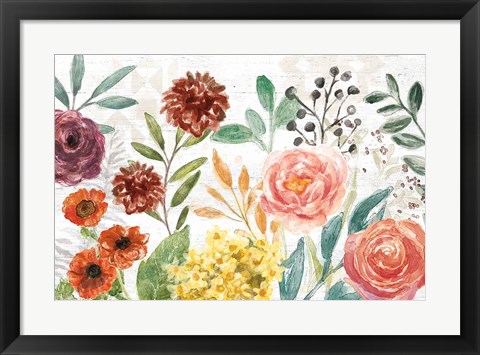 Framed Flower Fest I Print