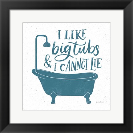 Framed Turkish Tile Bathroom Puns II Print