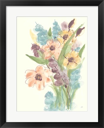Framed Earthy Bouquet I Print