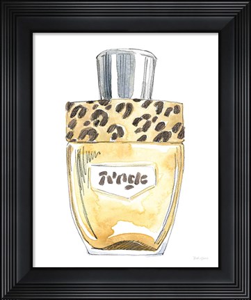Framed Glamour Pup Perfume IV Print