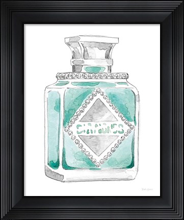 Framed Glamour Pup Perfume III Print