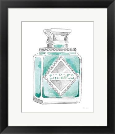 Framed Glamour Pup Perfume III Print