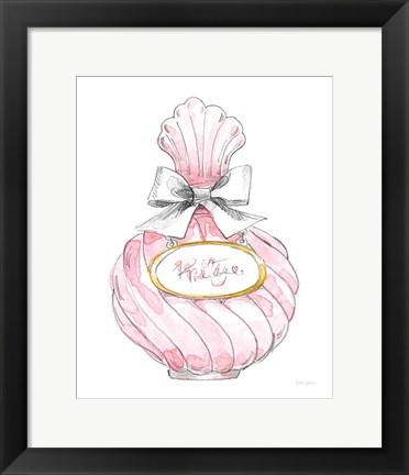 Framed Glamour Pup Perfume II Print