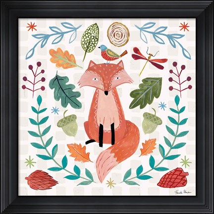 Framed Whimsical Woodland II Print