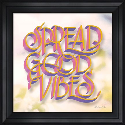 Framed Spread Good Vibes Print