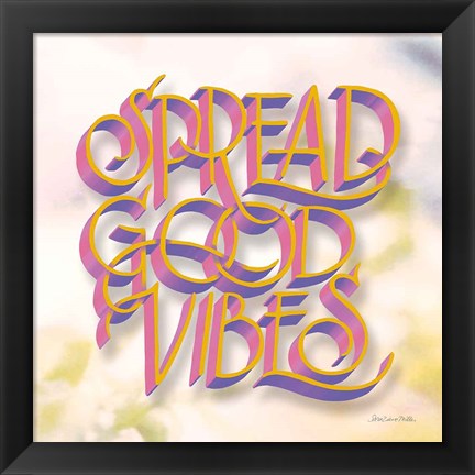 Framed Spread Good Vibes Print