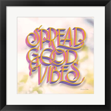 Framed Spread Good Vibes Print