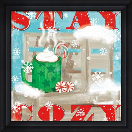 Framed Snowy Fun VI Print