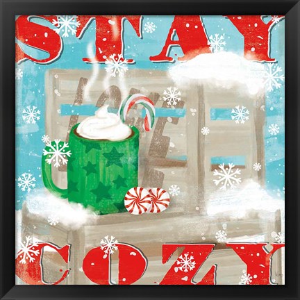Framed Snowy Fun VI Print
