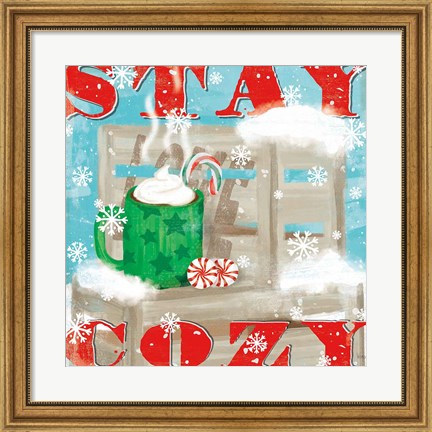 Framed Snowy Fun VI Print