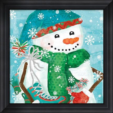 Framed Snowy Fun IV Print