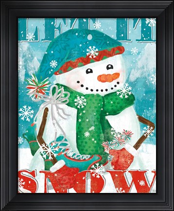 Framed Snowy Fun II Print
