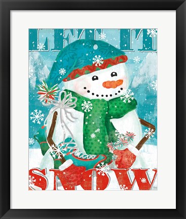 Framed Snowy Fun II Print