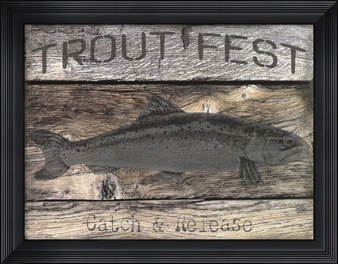 Framed Trout Fest Print