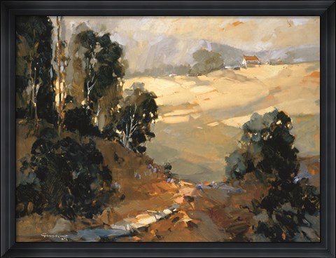 Framed Santa Ynez Valley Morning Print