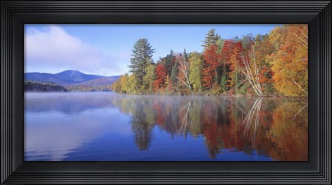 Framed New York, Franklin Falls Pond Print