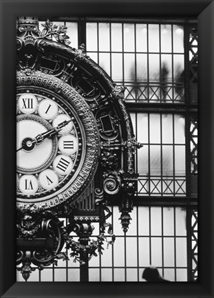 Framed Musee D&#39;orsay Interior Clock, Paris, France Print