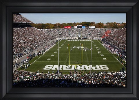 Framed Spartan Stadium, Michigan State University Print