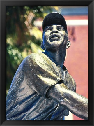 Framed Willie Mays Statue In AT&amp;T Park, San Francisco, California Print