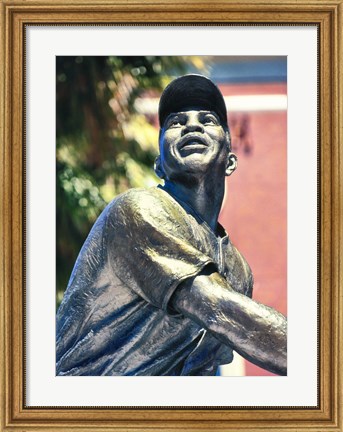 Framed Willie Mays Statue In AT&amp;T Park, San Francisco, California Print