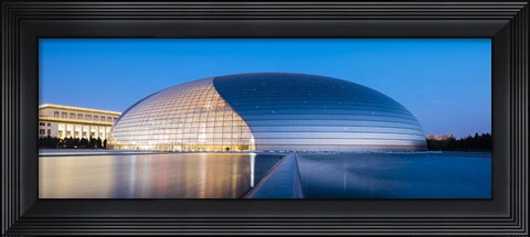 Framed National Centre For The Performing Arts At Twilight, Beijing, China Print