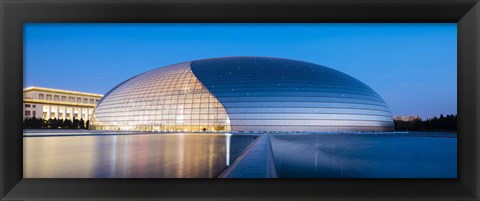 Framed National Centre For The Performing Arts At Twilight, Beijing, China Print