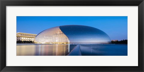 Framed National Centre For The Performing Arts At Twilight, Beijing, China Print