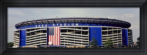 Framed Facade Of Shea Stadium, Queens, New York Print